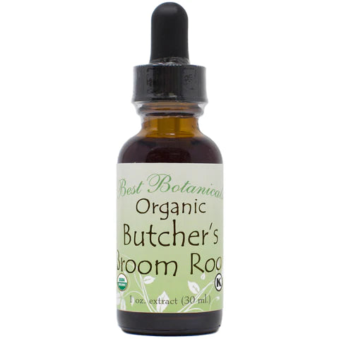 Butcher's Broom Root Extract 1 oz. ( Organic)