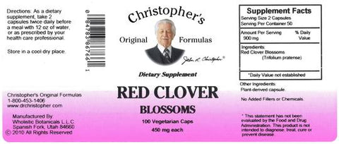 Red Clover Blossoms - 100 Capsules