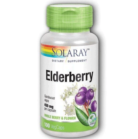 Elderberry Berries and Flowers 100 VegCaps